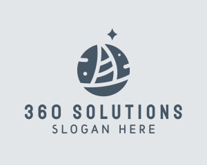 Ocean Marine Sailboat logo design