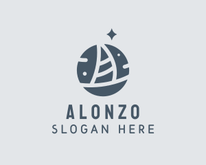 Ocean Marine Sailboat logo design