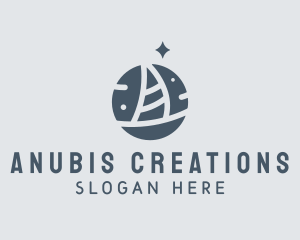 Ocean Marine Sailboat logo design