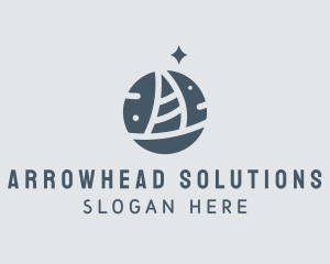 Ocean Marine Sailboat logo design