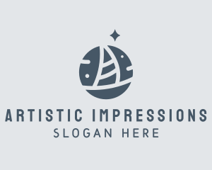 Ocean Marine Sailboat logo design