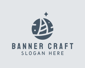 Ocean Marine Sailboat logo design