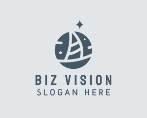 Ocean Marine Sailboat logo design