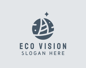 Ocean Marine Sailboat logo design