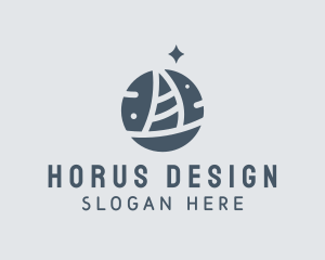 Ocean Marine Sailboat logo design