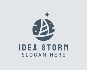 Ocean Marine Sailboat logo design