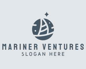 Ocean Marine Sailboat logo design