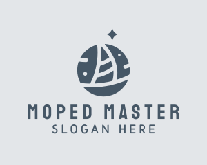 Ocean Marine Sailboat logo design