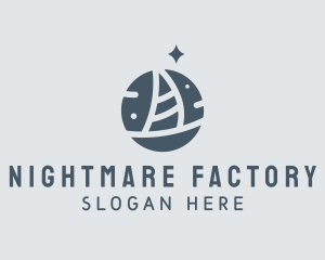 Ocean Marine Sailboat logo design