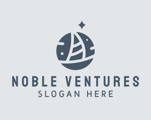 Ocean Marine Sailboat logo design