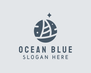 Navy - Ocean Marine Sailboat logo design