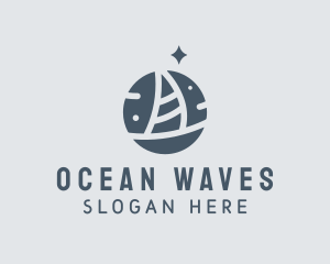 Navy - Ocean Marine Sailboat logo design