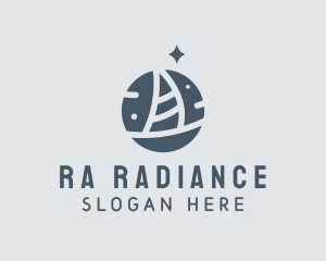 Ocean Marine Sailboat logo design