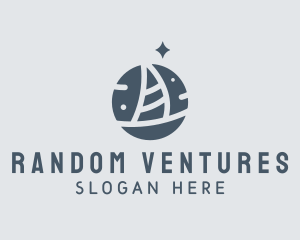 Ocean Marine Sailboat logo design