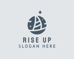 Ocean Marine Sailboat logo design