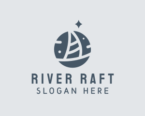 Ocean Marine Sailboat logo design