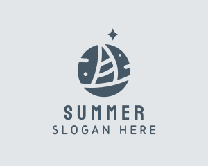 Ocean Marine Sailboat logo design