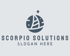 Ocean Marine Sailboat logo design