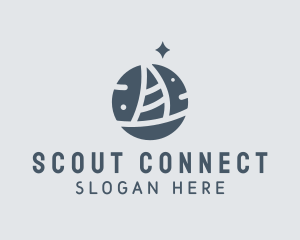 Ocean Marine Sailboat logo design