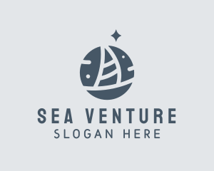 Boating - Ocean Marine Sailboat logo design