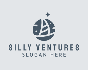 Ocean Marine Sailboat logo design