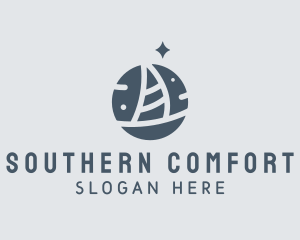 Ocean Marine Sailboat logo design