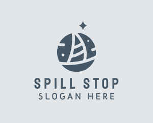 Ocean Marine Sailboat logo design