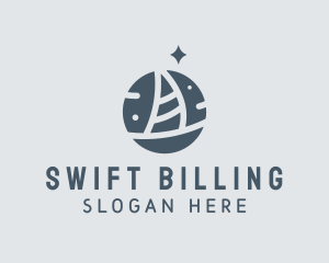 Ocean Marine Sailboat logo design