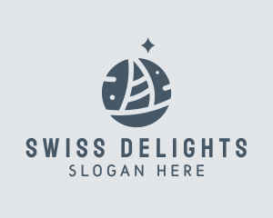 Ocean Marine Sailboat logo design