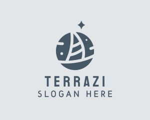 Ocean Marine Sailboat logo design