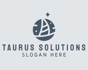 Ocean Marine Sailboat logo design