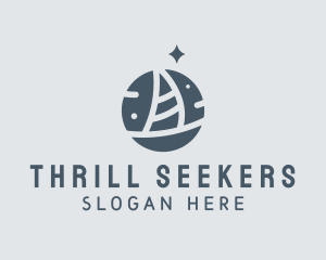 Ocean Marine Sailboat logo design