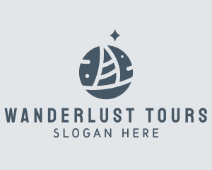 Ocean Marine Sailboat logo design