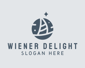 Ocean Marine Sailboat logo design