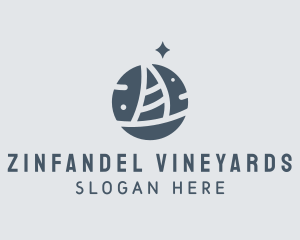 Ocean Marine Sailboat logo design