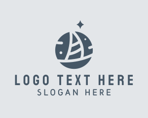 Vessel - Ocean Marine Sailboat logo design