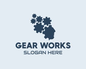 Gears - Brain Gears Development logo design