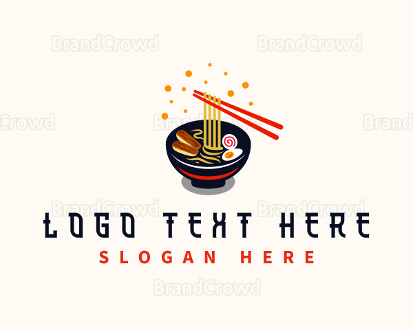 Ramen Noodle Food Logo