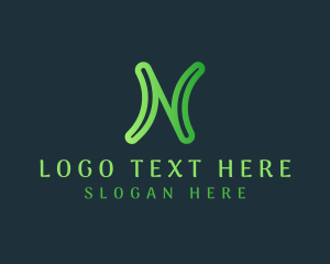 Sustainability - Organic Wellness Letter N logo design