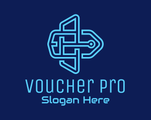 Voucher - Digital Price Tag logo design