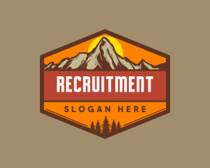 Quarry - Mountain Alps Summit logo design