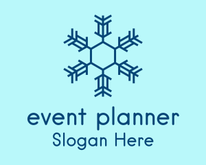 Winter Snowflake Pattern Logo