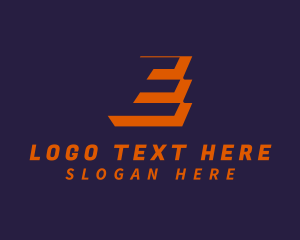 Negative Space - Express Logistics Letter E logo design