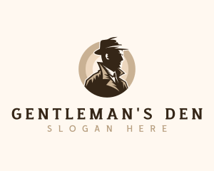 Mysterious Mobster  Sleuth logo design