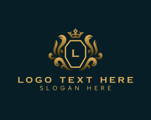 Wine - Crown Royal Shield Boutique logo design