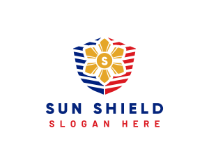 Sun Philippine Flag logo design