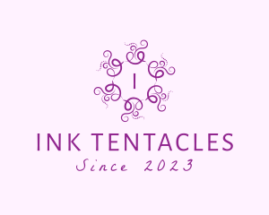 Organic Swirl Tentacle Tendrils  logo design