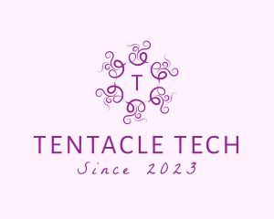 Tentacle - Organic Swirl Tentacle Tendrils logo design