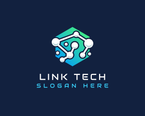 Network Technology Link logo design