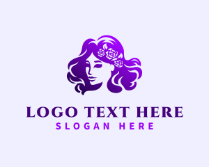 Girl - Lady Hair Salon logo design